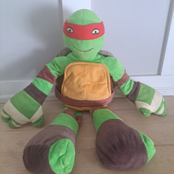 Teenage Mutant Ninja Turtles Raphael Plush – 27” Jumbo TMNT Turtle Doll - Picture 1 of 3